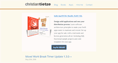 Desktop Screenshot of christiantietze.de