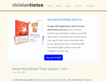 Tablet Screenshot of christiantietze.de